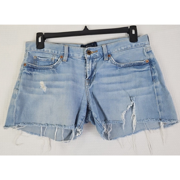 Lucky Brand ~Woman Size 6/28~ Blue Denim Laguna Short Distressed Shorts. - Picture 5 of 12